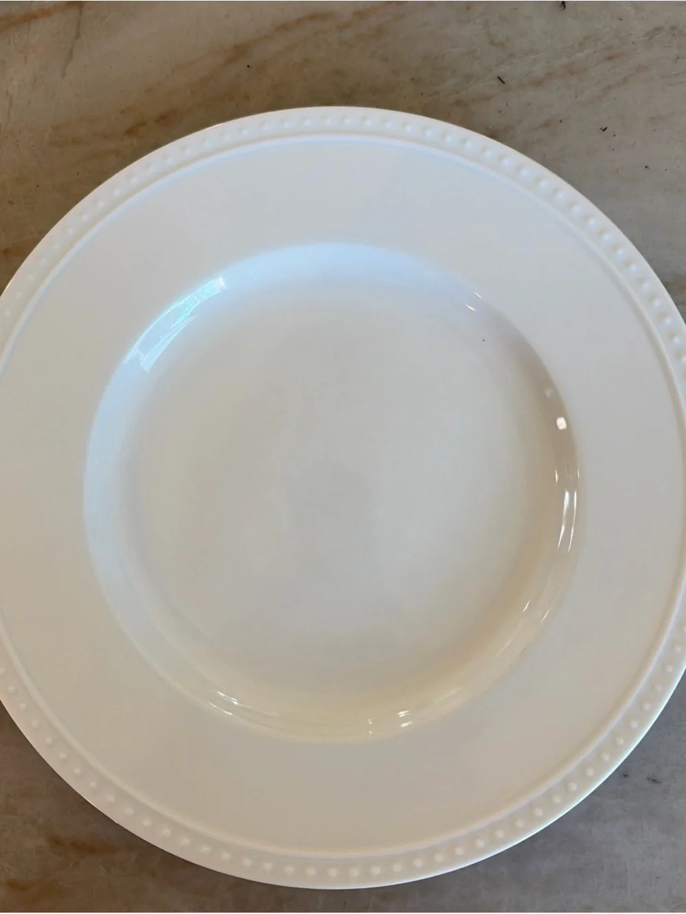 Crate & Barrel STACCATO White 9 3/8